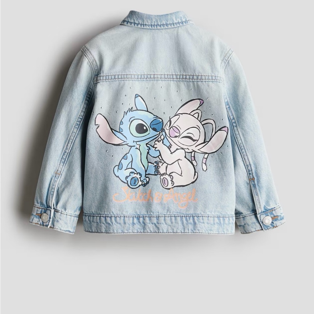 BUNDLE FOR DSCT! NWT H&M Lilo & Stitch Kids Light Blue Denim Jacket